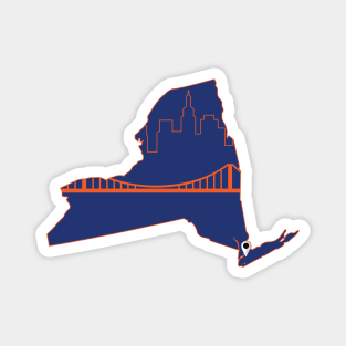 New York Baseball Magnet