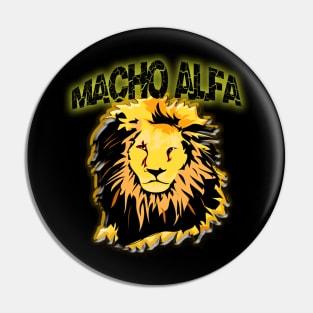 Lion Desing Macho Alfa Pin