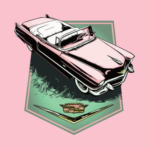 56 Pink Cadillac, 1956 Caddy series 62 by ZoeysGarage