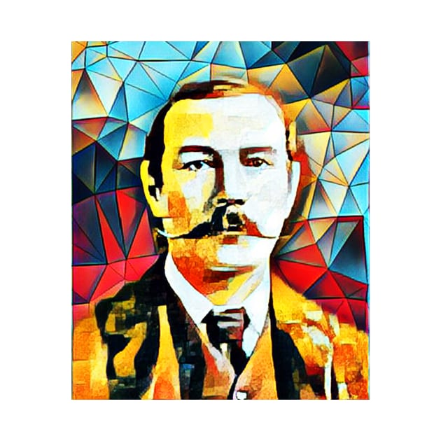 Arthur Conan Doyle Abstract Portrait | Arthur Conan Doyle Artwork 15 by JustLit