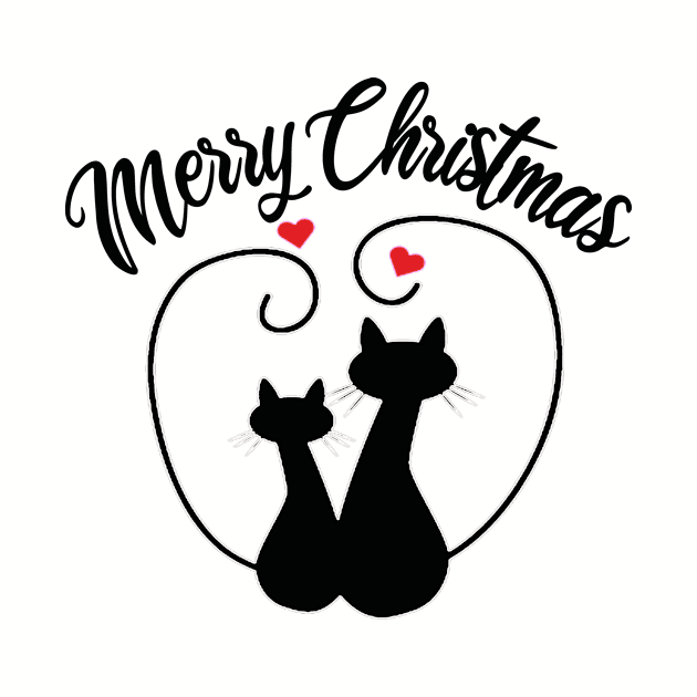 Lovely cat couple christmas by ArtMaRiSs