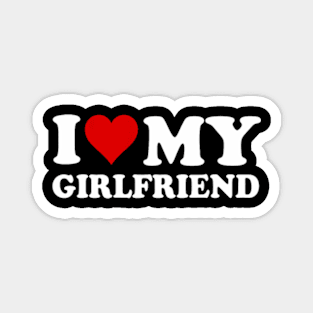 I Love My Girlfriend Gf I Heart My Girlfriend GF Funny Magnet