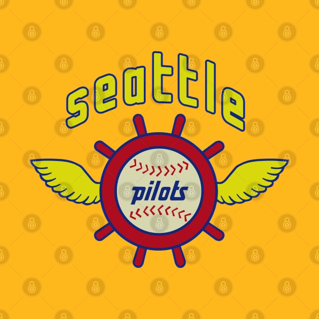 Seattle Pilots Baseball // Retro by Niko Neon