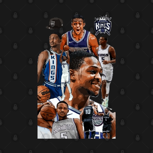 DeAaron Fox Vector Art by Playful Creatives