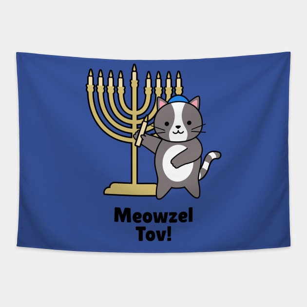 Meowzel Tov! Tapestry by Eclectic Assortment