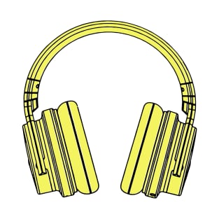 Yellow headphones T-Shirt