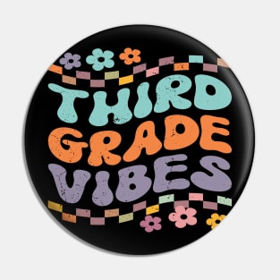 Third Grade Vibes Back To School 3rd Grade Teacher Girl Boy Pin