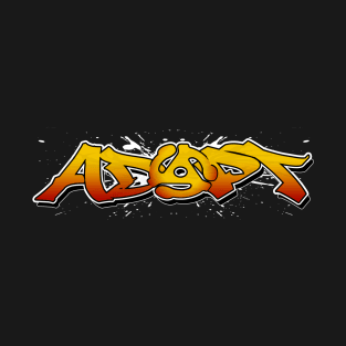 Adapt 45 (yellow to red fade with white splatter) T-Shirt