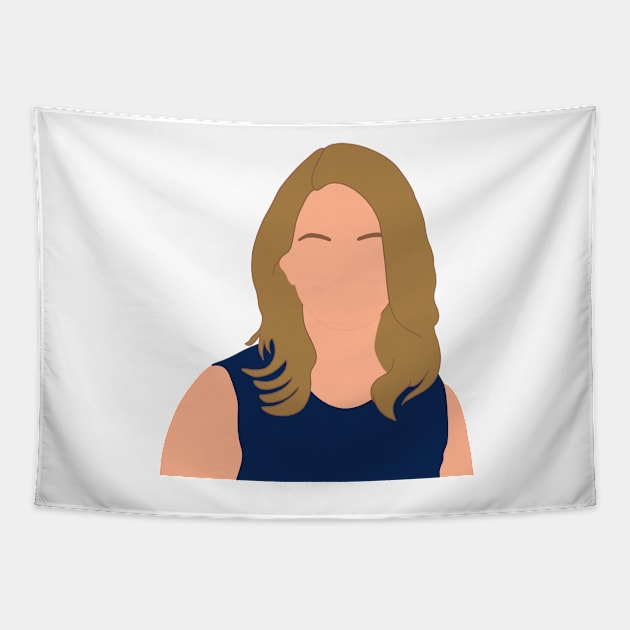 Katy Tur News Anchor Tapestry by GrellenDraws