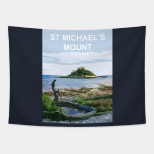 St Michaels Mount Summer Cornwall art gift. Marazion Tapestry