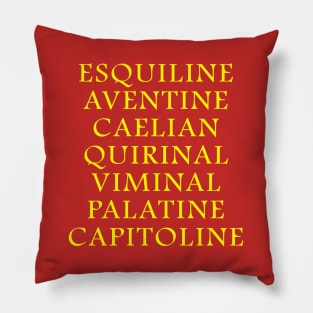 The Seven Hills of Rome Pillow