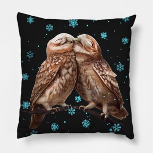 Winter owls Pillow