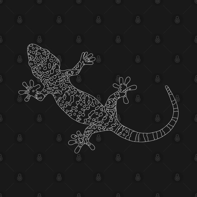 Tokay Gecko outline by GeoCreate