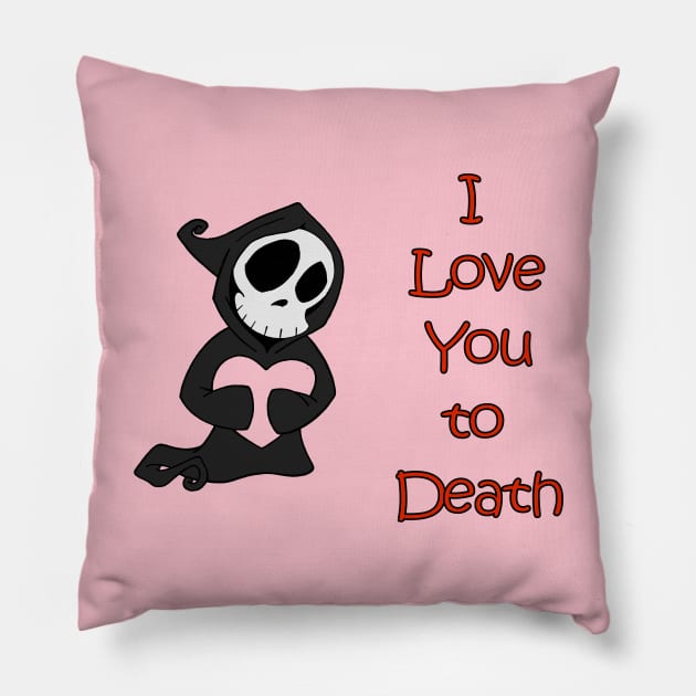 I Love You To Death: you pick the heart Pillow by Ferrell
