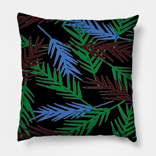 Pattern leaves colorful Pillow