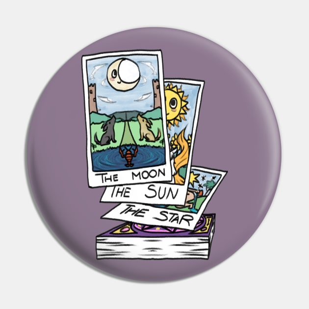 Kawaii tarot Pin by PsychicHuldra