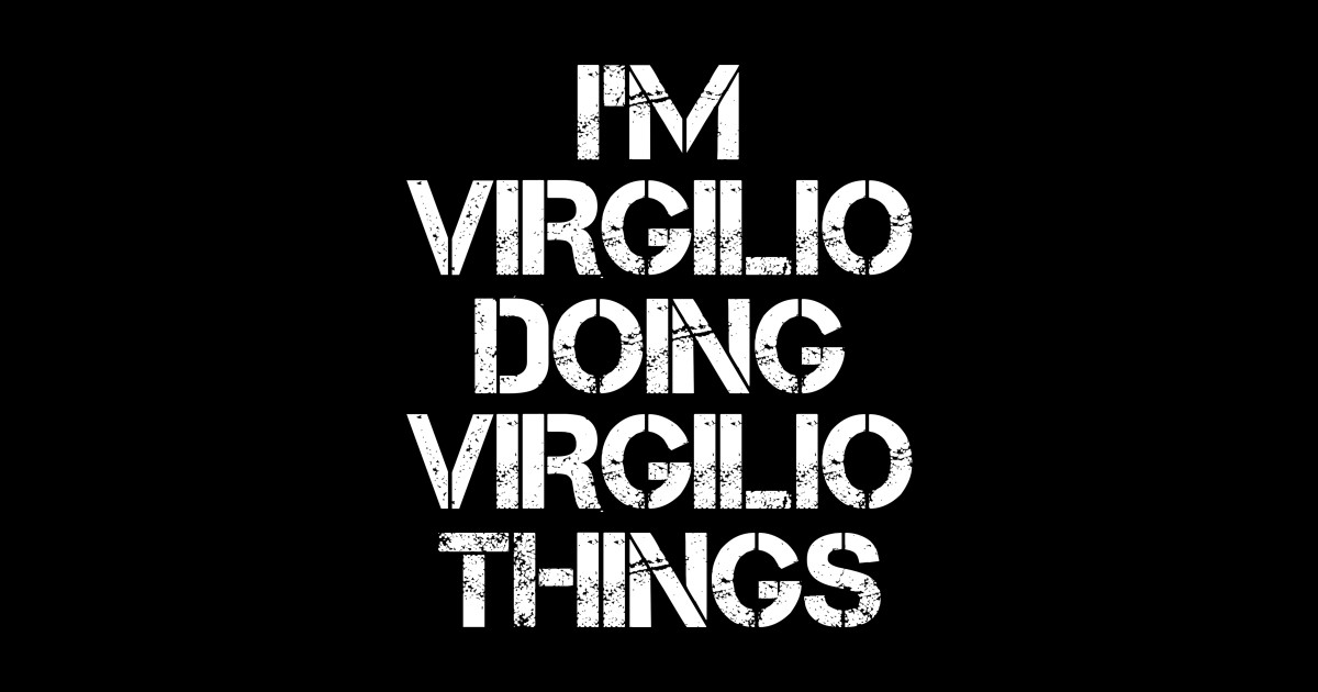 Virgilio Name Virgilio Doing Virgilio Things Name Name Sticker