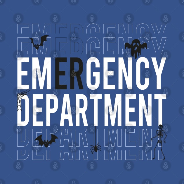 Er Nurse Halloween Spooky Emergency Department by WildFoxFarmCo