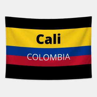 Cali City in Colombian Flag Tapestry