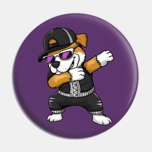 Funny Dabbing Dancing Dog Pet Pin