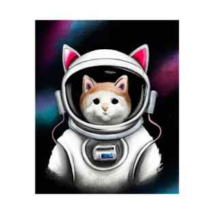 Funny astraunot cat Design cat lovers Cool space lover T-Shirt