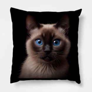 Siamese Cat - A Sweet Gift Idea For All Cat Lovers And Cat Moms Pillow