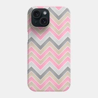 Chevron Print Herringbone Pattern Zig Zag Gold Silver Grey Pink White Elegant Classy Phone Case