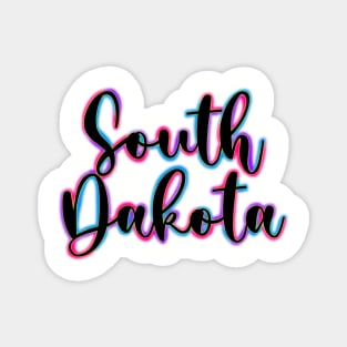 Colorful South Dakota Magnet