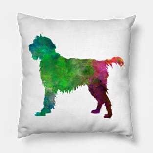 Wirehaired Pointing Griffon Korthals in watercolor Pillow