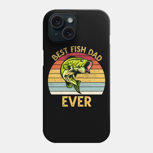 Best Fish Dad Ever Phone Case by DragonTees