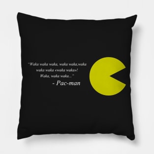 PacMan quote Pillow