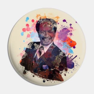 George jefferson - Watercolor Illustration Pin