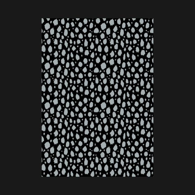 Black Grey Spot Dalmatian Pattern by Juliewdesigns