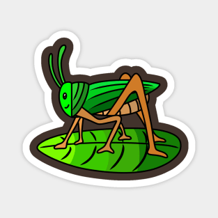 Cute cartoon grasshopper Magnet