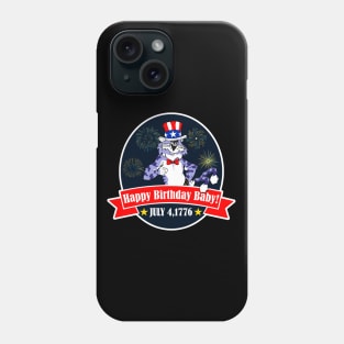 F-14 Tomcat - Happy Birthday Baby - July 4, 1776 - Dark Clean Style Phone Case