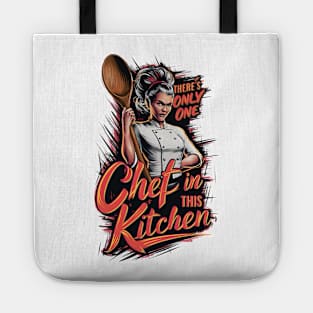 One chef in this kitchen Tote