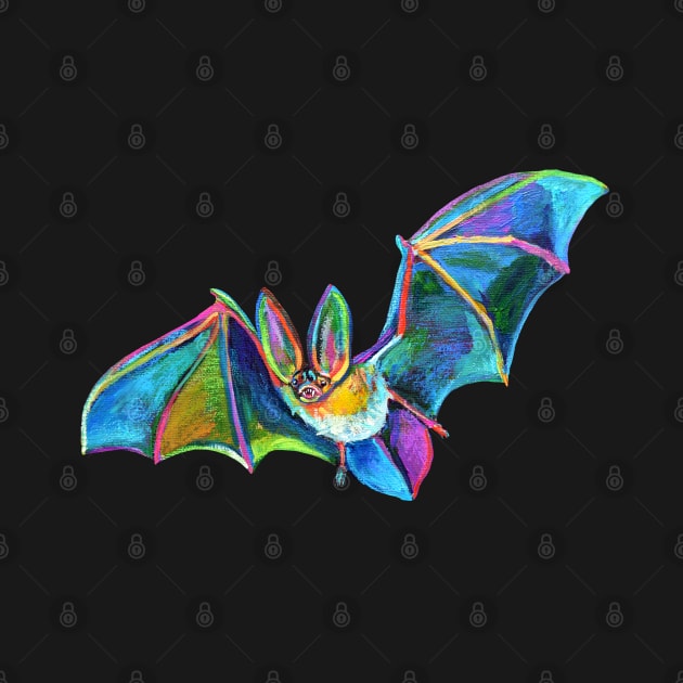 Cute HALLOWEEN FLYING BAT Sticker by RobertPhelpsArt