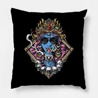 Hippie Hindu Goddess Kali Pillow