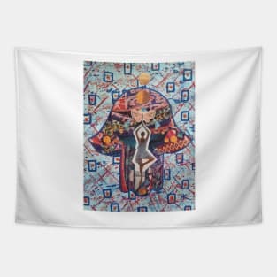 EMERGENCE Hamsa by Harriette Knight Tapestry