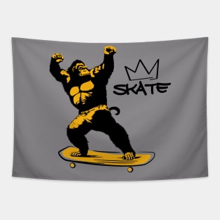 king skater gorilla Tapestry