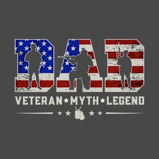 Dad The Myth Military T-Shirt