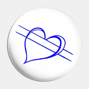 Love in Currency - blue version Pin