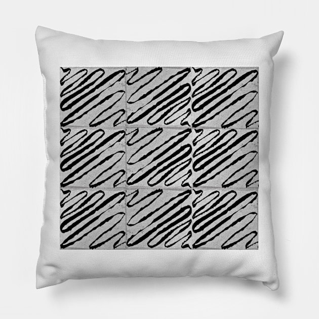 Ribbon Swirls Pillow by YollieBeeArt