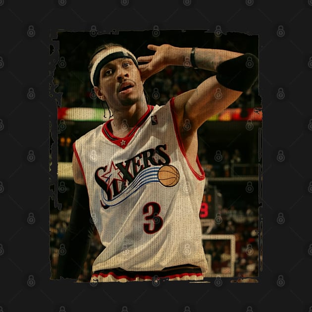 Allen Iverson Sixers Vintage by CAH BLUSUKAN