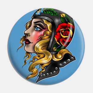 Biker Chick Pin