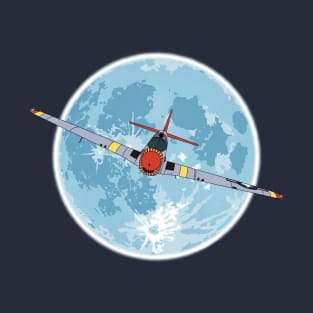 P-51 Mustang Moon T-Shirt