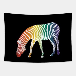 Rainbow zebra Tapestry