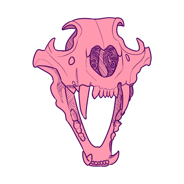 Pink Lion Skull by Pallas