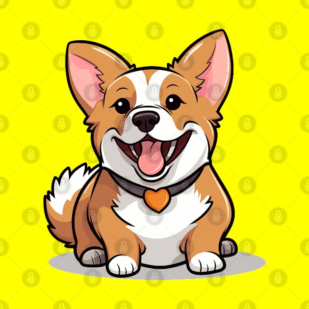 Cartoon Cute Kawaii Corgi by SimplyIdeas