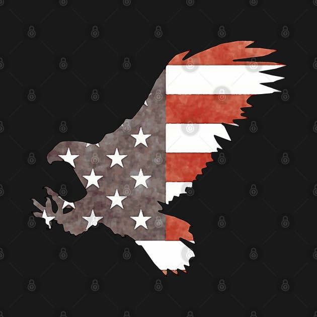 Eagle With Stars And Stripes by CANJ72